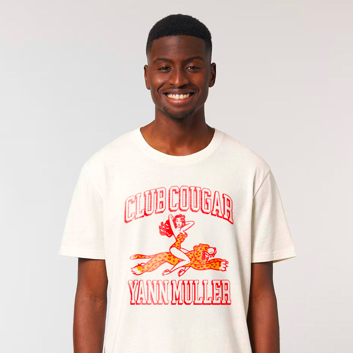 Tee shirt Unisexe Yann Muller Cougar Club Ecru