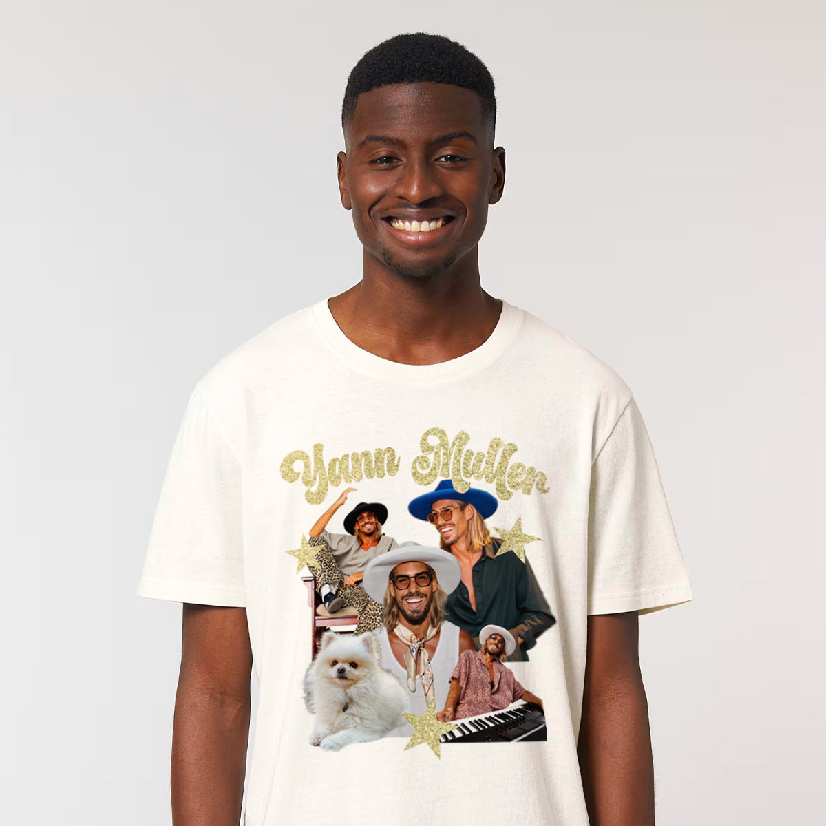 Tee shirt Unisexe Yann Muller Fanbase Ecru