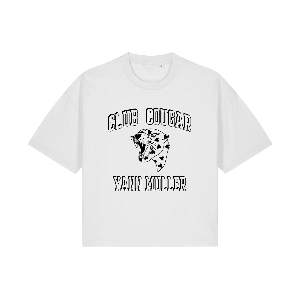 Tee shirt Oversize Yann Muller Love Club Cougar Puff Fille