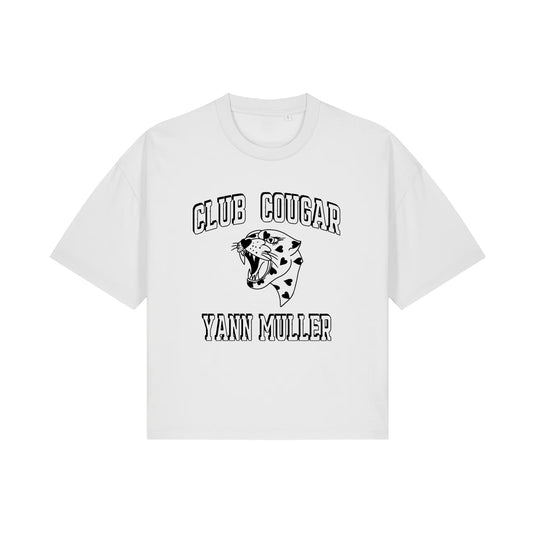 Tee shirt Oversize Yann Muller Love Club Cougar Puff Fille