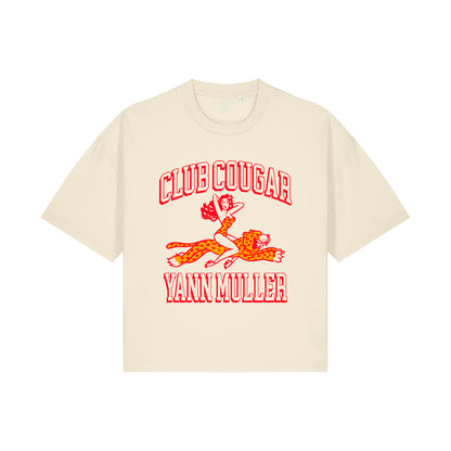 Tee shirt Oversize Yann Muller Cougar Club Ecru Fille