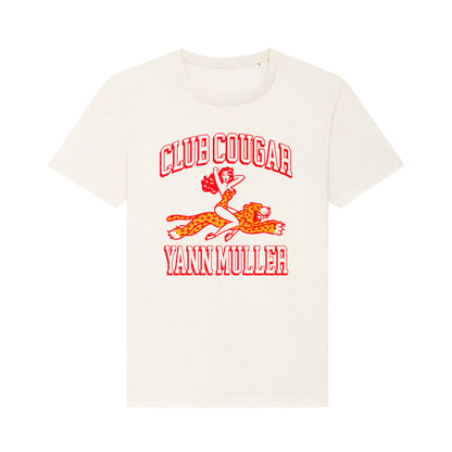 Tee shirt Unisexe Yann Muller Cougar Club Ecru