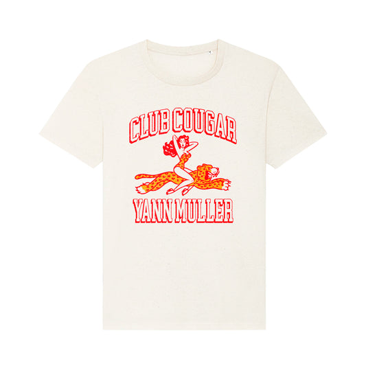 Tee shirt Unisexe Yann Muller Cougar Club Ecru