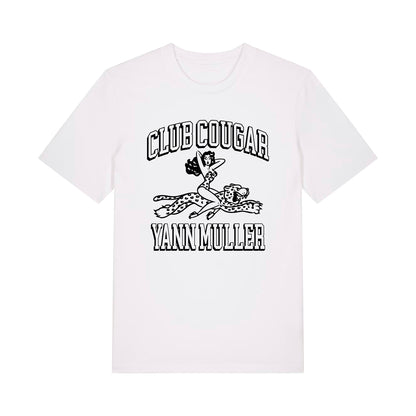 Tee shirt Yann Muller Rodeo Club Cougar Puff Blanc