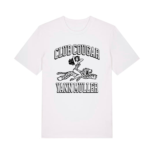 Tee shirt Yann Muller Rodeo Club Cougar Puff Blanc