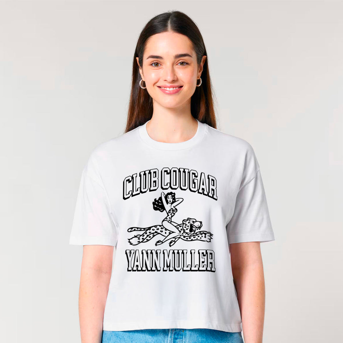 Tee shirt Oversize Yann Muller Rodeo Club Cougar Puff Fille
