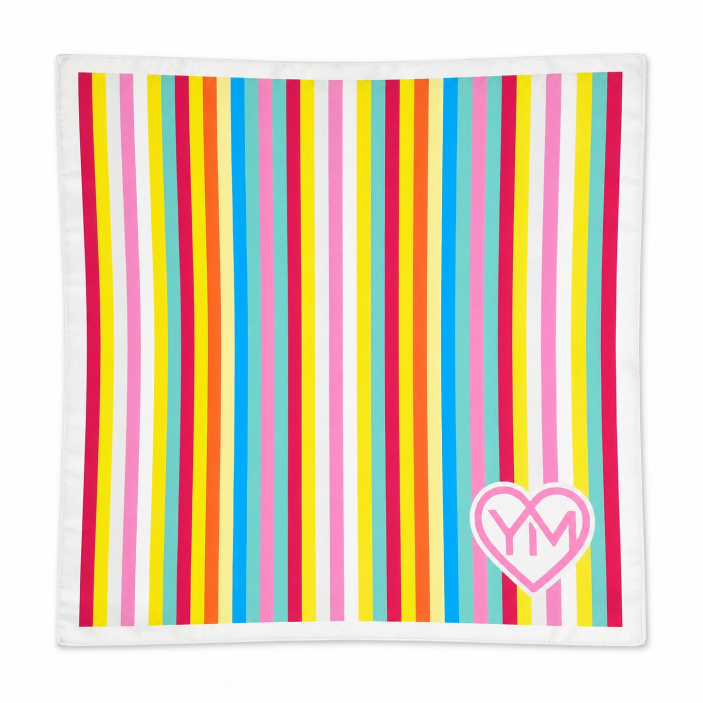 Foulard à rayure multicolore Yann muller