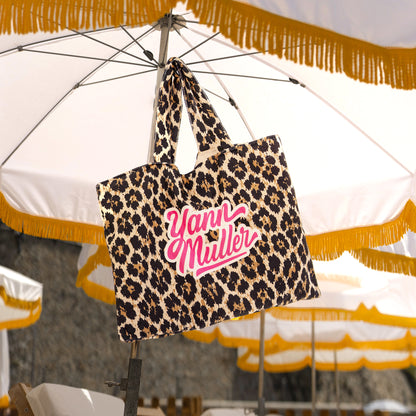 Tote Bag de plage Léopard Yann muller